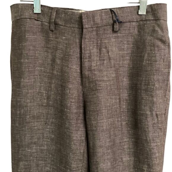 Taylor Stitch The Sheffield Trouser Mens 29 In Coco Brown Linen Unfinished NEW - Picture 4 of 16